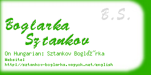 boglarka sztankov business card